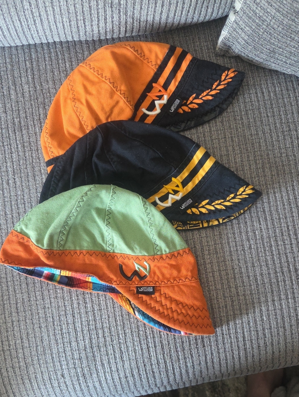 Lot of 3 Men's Welder Nation Welding Caps